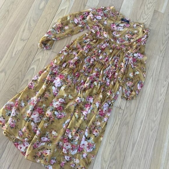 Anthropologie o.p.t One Pretty Time Wick Floral Maxi Dress - Picture 2 of 5